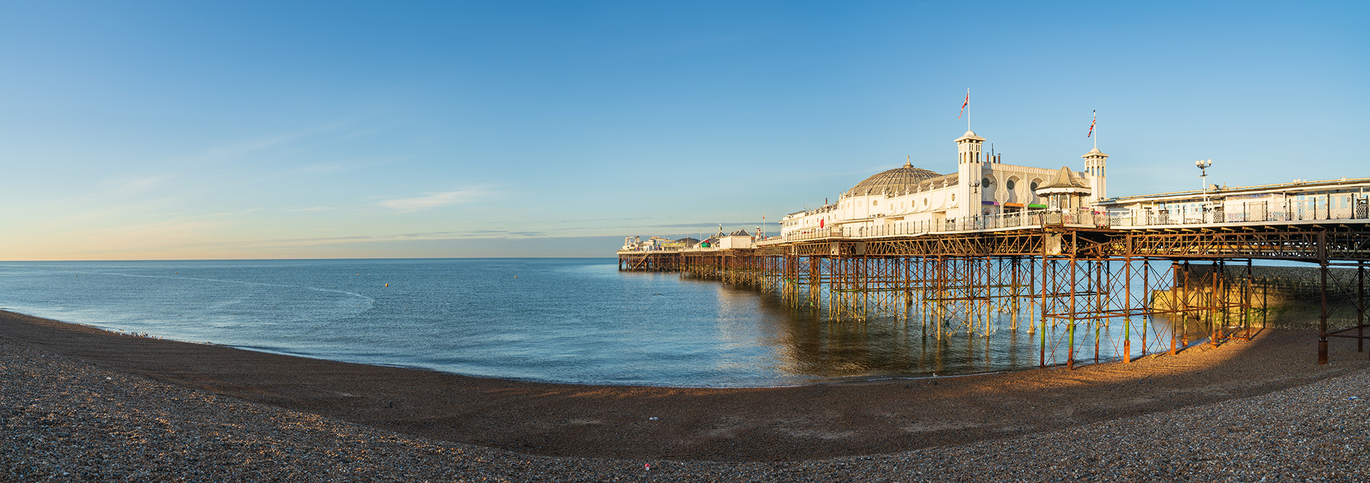 Brighton,Pier,Panorama.,United,Kingdom